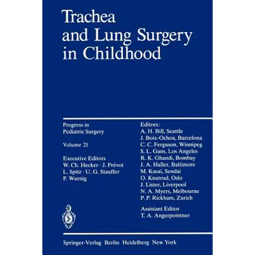 Trachea and Lung Surgery in Childhood - Paperback