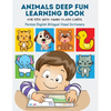 Animals Deep Fun Learning Book for Kids with Jumbo Flash Cards. Persian English Bilingual Visual Dictionary: My Childrens learn flashcards alphabet tr - Paperback