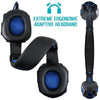 Gaming Red Black Wired Headset Stereo Gamer Headphone  Noise Cancelling Over Ear Headphones With Mic LED Light Bass Surround Soft Memory Earmuffs For Laptop
