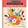 Brain Games - Sticker by Number: Words of Jesus (28 Images to Sticker) - Spiral