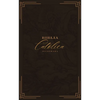 Biblia Católica, Ilustrada, Piel Genuina, Café, Comfort Print - Leather