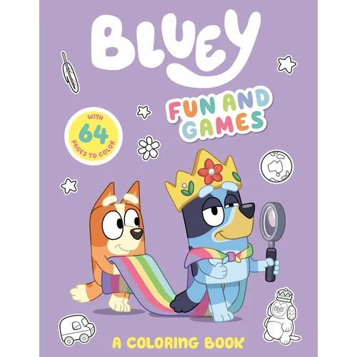 Bluey: Fun and Games: A Coloring Book - Paperback