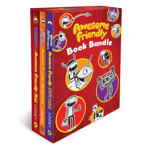 Awesome Friendly 3-Book Hardcover Gift Set: Diary of an Awesome Friendly Kid, Rowley Jefferson's Awesome Friendly Adventure, and Rowley Jefferson's Aw - Hardcover