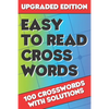 Easy to Read Crosswords: Crossword Puzzle Books for Adults, Crossword for Men and Women, Crossword Puzzles for Adults Large Print, Challenging - Paperback