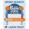 Word Search Bible Verse for Women (Large Print): Positive and Inspiring Brain Games Word Find Puzzles, Encouraging Faith, Religion and Psalms for Adul - Paperback