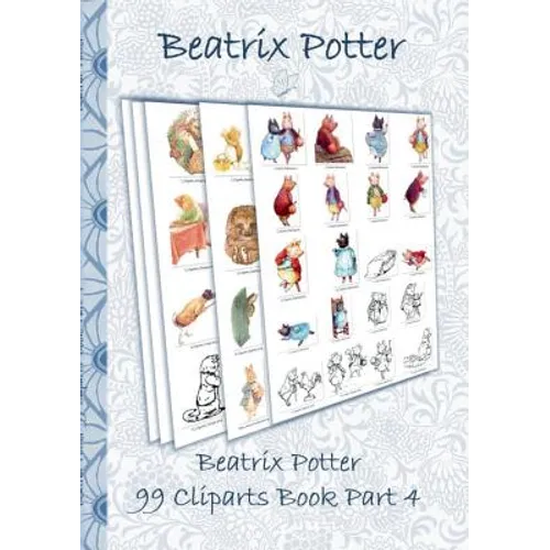 Beatrix Potter 99 Cliparts Book Part 4 ( Peter Rabbit ): Sticker, Icon, Clipart, Cliparts, download, Internet, Dropbox, Original, Children's books, ch - Paperback