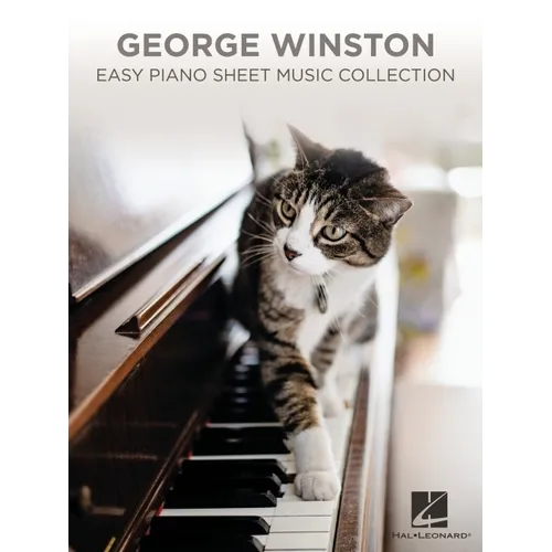 George Winston Easy Piano Sheet Music Collection Simplified Piano Arrangements Includes 15 Songs Like Thanksgiving and Carol of the Bells - Paperback