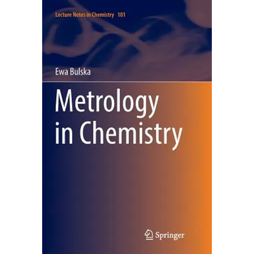 Metrology in Chemistry - Paperback