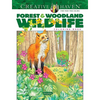 Creative Haven Forest & Woodland Wildlife Coloring Book - Paperback