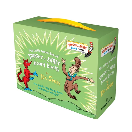 Little Green Boxed Set of Bright and Early Board Books: Fox in Socks; Mr. Brown Can Moo! Can You?; There's a Wocket in My Pocket!; Dr. Seuss's ABC - Hardcover