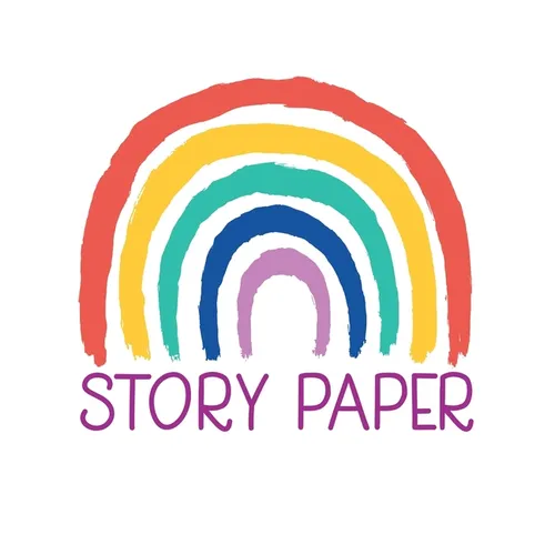 Story Paper: 8" x 10" 100 Pages Kids Writing Paper - Draw and Write Stories for Homeschool, Preschool, Elementary School - Paperback
