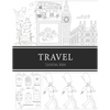 Travel Coloring Book: 8.5x11" 100 pages, 47 Coloring pages, Inspirational Quotes, Coloring Book for Adults, Women, Men, Teenagers, Girls and - Paperback