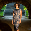 The Boat Neck Beaded Fringe Sheath Classic