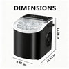 Portable Countertop Ice Maker Machine – Fast Ice Making, 2 Ice Sizes