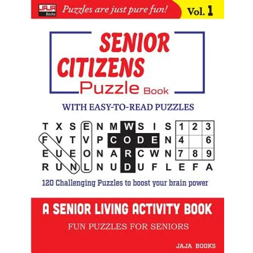 SENIOR CITIZENS Puzzle Book: Vol. 1 - Paperback