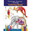 Veterinary & Zoology Coloring Book: 2-in-1 Compilation Incredibly Detailed Self-Test Animal Anatomy Color workbook Perfect Gift for Vet Students and A - Paperback
