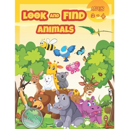 Look and Find Animals: Activity books for kids ages 2-4. - Paperback