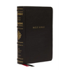 NKJV Large Print Reference Bible, Black Leathersoft, Red Letter, Comfort Print, Thumb Indexed (Sovereign Collection): Holy Bible, New King James Versi - Imitation Leather