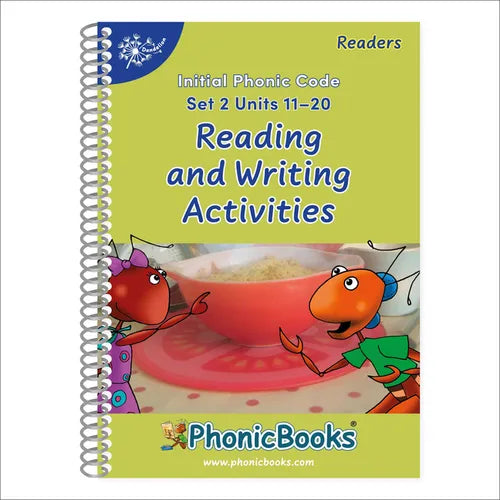 Phonic Books Dandelion Readers Reading and Writing Activities Set 2 Units 11-20 Twin Chimps (Two Letter Spellings Sh, Ch, Th, Ng, Qu, Wh, -Ed, -Ing, - - Paperback