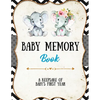 Baby Memory Book: Baby Memory Book: Special Memories Gift, First Year Keepsake, Scrapbook, Attach Photos, Write And Record Moments, Journal - Paperback