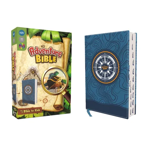Niv, Adventure Bible, Leathersoft, Blue, Full Color, Thumb Indexed Tabs - Imitation Leather