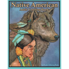 Native American Adult Coloring Book: Coloring Book for Adults Inspired By Native American Indian Cultures and Styles: Wolves, Dream Catchers, Totem Po - Paperback
