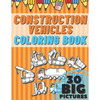 Construction Vehicles Coloring Book: Educational Names Big Signed Pictures with Numbers Amazing Gift for Begginers Kids Toddlers Filled set of Trucks, - Paperback