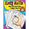 Easy Math Multiplication Timed Tests: Daily Math Practice For Grades 3-5, Multiplication Workbook - Paperback