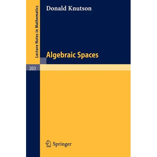 Algebraic Spaces - Paperback
