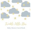 Baby shower guest book (Hardcover): comments book, baby shower party decor, baby naming day guest book, advice for parents sign in book, baby shower p - Hardcover