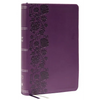 KJV Holy Bible: Large Print Single-Column with 43,000 End-Of-Verse Cross References, Purple Leathersoft, Personal Size, Red Letter, Comfort Print: Kin - Imitation Leather