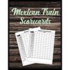 Mexican Train Scorecards: Scorecard Book Scorepad for Dominoes Tally Cards, Chicken Foot 8.5" x 11", 118 Pages - Paperback