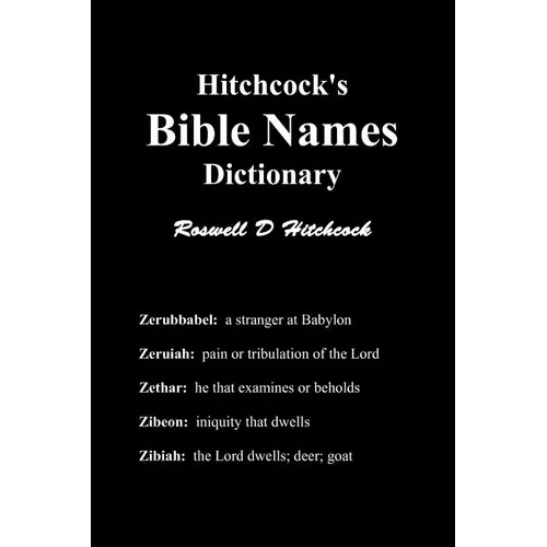 Hitchcock's Bible Names Dictionary - Paperback