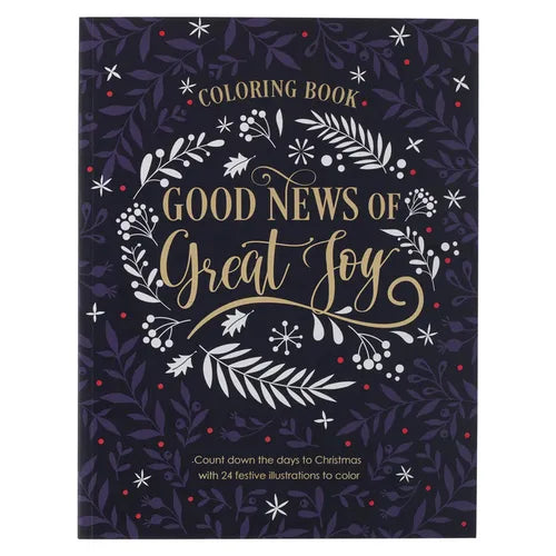 Good News of Great Joy Christmas Coloring Book for Women and Teens with Christian Scripture - Paperback
