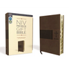 Niv, Premium Gift Bible, Leathersoft, Brown, Red Letter Edition, Indexed, Comfort Print - Imitation Leather