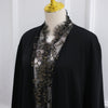 Lace-Panel Flared-Sleeve Open Abaya with Pockets(MOA332)