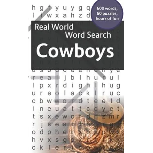 Real World Word Search: Cowboys - Paperback