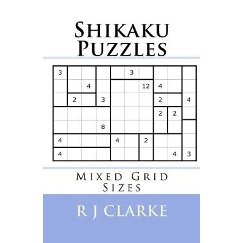 Shikaku Puzzles: Mixed Grid Sizes - Paperback