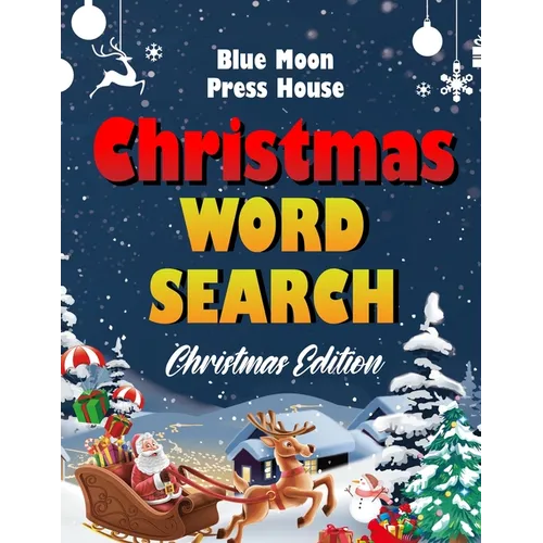 Christmas word search.: Easy Large Print Puzzle Book for Adults, Kids & Everyone for the 25 Days of Christmas. - Paperback