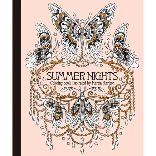 Summer Nights Coloring Book: Hardcover Adult Coloring Book Featuring Thick, High-Quality Paper - Hardcover