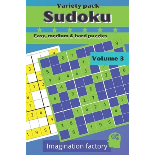 Sudoku variety pack. Easy, medium & hard puzzles: 100 puzzles. 6x9 travel size. Easy to carry - Paperback