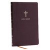 NKJV Holy Bible, Ultra Thinline, Burgundy Bonded Leather, Red Letter, Comfort Print - Bonded Leather