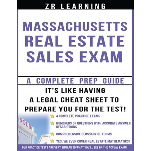 Massachusetts Real Estate Sales Exam: Principles, Concepts And 400 Practice Questions - Paperback