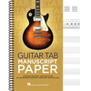 Guitar Tab Manuscript Paper Spiral-Bound Notebook for Guitarists 80 Pages with Tablature Staves Chord Grids & Fretboard Diagrams Music Composition & S - Spiral