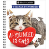 Brain Games - Sticker by Number: All You Need Is Cats (27 Images to Sticker) - Spiral
