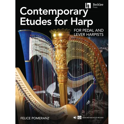 Contemporary Etudes for Harp for Pedal and Lever Harpists by Felice Pomeranz - Paperback