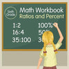 Sixth Grade Math Workbook: Ratios and Percent - Paperback