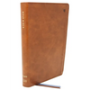 Net Bible, Thinline Large Print, Leathersoft, Brown, Comfort Print: Holy Bible - Imitation Leather