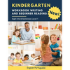 Kindergarten Workbook Writing And Beginner Reading Sight Word Sentences Level 1 English Portuguese: 100 Easy readers cvc phonics spelling readiness ha - Paperback