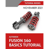 Autodesk Fusion 360 Basics Tutorial (November 2021): Colored - Paperback